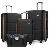 Hard Shell Travel Bags Luggage Carry-on Set Black Blown