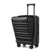 Airline-approved Larvender 20-inch Suitcase, Front Flip Design Equipped with TSA Lock