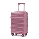 LARVENDER Airline-compliant 20-inch luggage with TSA lock and collapsible design