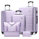 Hard Shell Travel Bags Luggage Carry-on Set Lavender