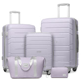 20/24/28 Inch PP Hard Shell Luggage 5 Piece Lavender