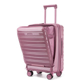 Larvender 20-inch Front Flip Cabin Luggage, Airline Compliant with Secure TSA Lock