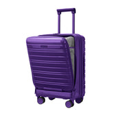 Larvender Airline-compliant 20-inch Luggage, Front Flip Panel with Built-in TSA Lock