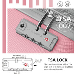 Hardside Luggage Set 6 piece With Duffel & Toiletry Bag Black Pink