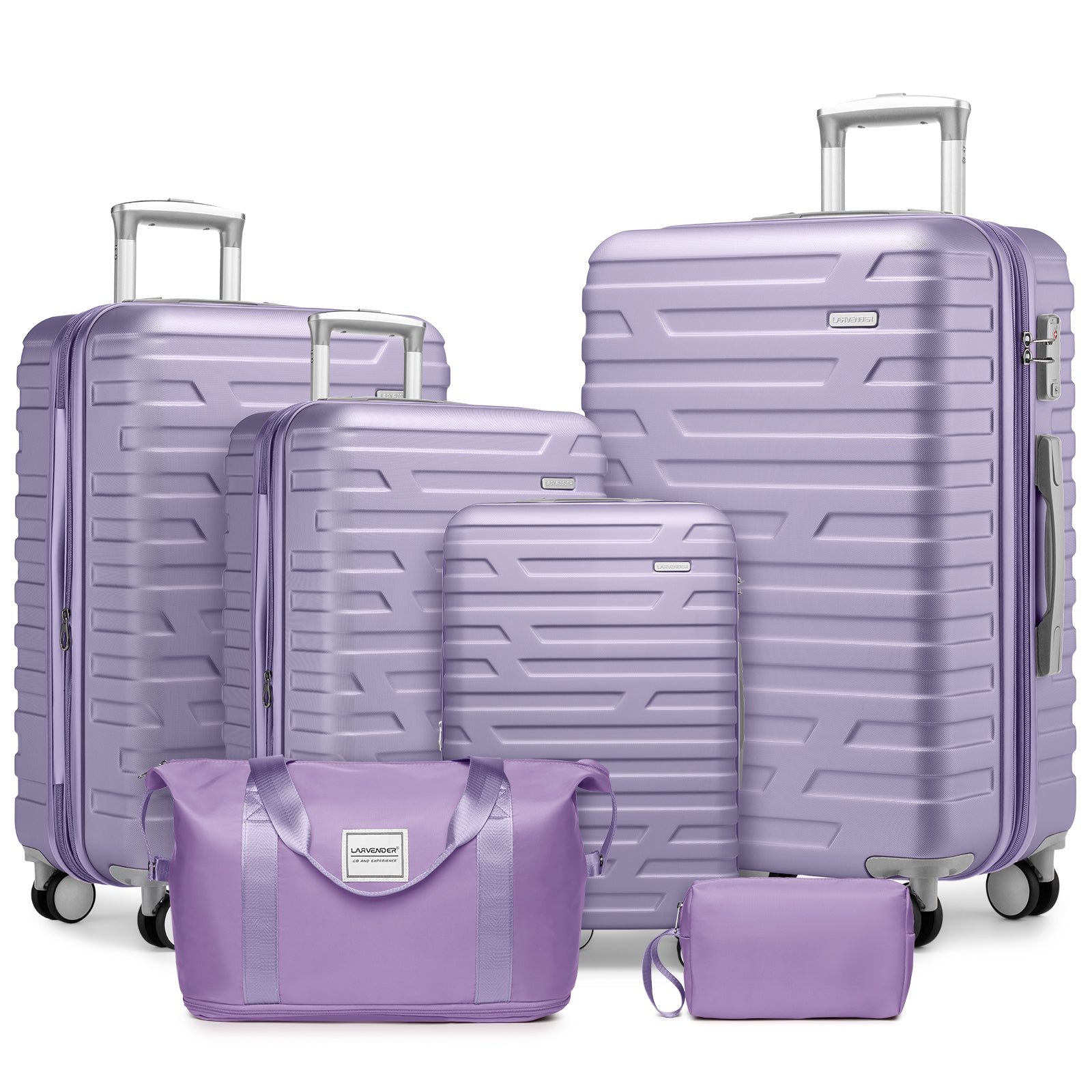Hard Shell Luggage Set 6 Piece – LARVENDER