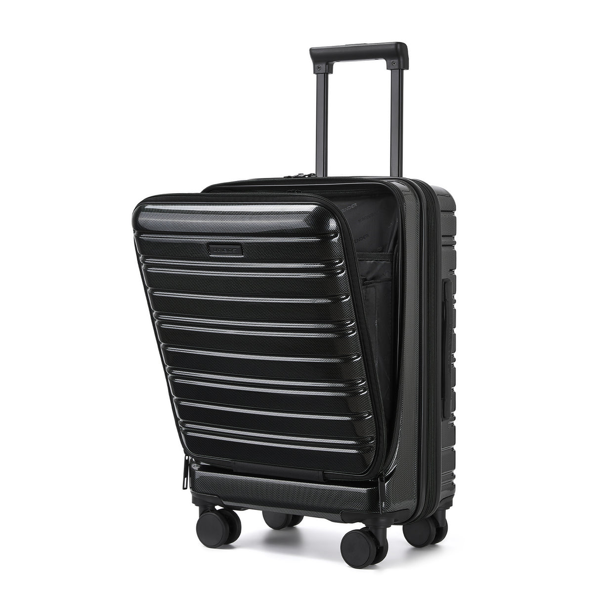 Airline-approved Larvender 20-inch Suitcase, Front Flip Design Equipped with TSA Lock