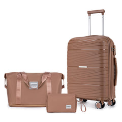 PP Material Hard Side Travel Carry On Vintage Luggage Bags Blown