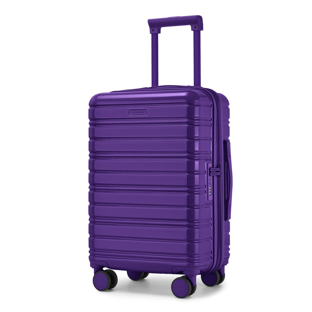 Larvender 20-inch cabin luggage, airline compliant, equipped with TSA lock and collapsible body