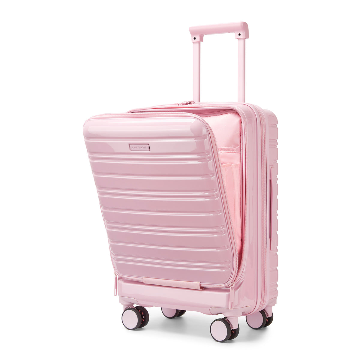 LARVENDER Classic Pink 20-Inch Carry-On Suitcase with TSA Lock and Smooth, Silent Wheels