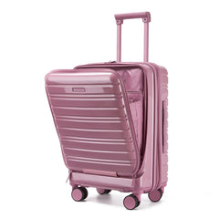 Larvender 20-inch Front Flip Cabin Luggage, Airline Compliant with Secure TSA Lock