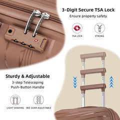 PP Material Hard Side Travel Carry On Vintage Luggage Bags Blown